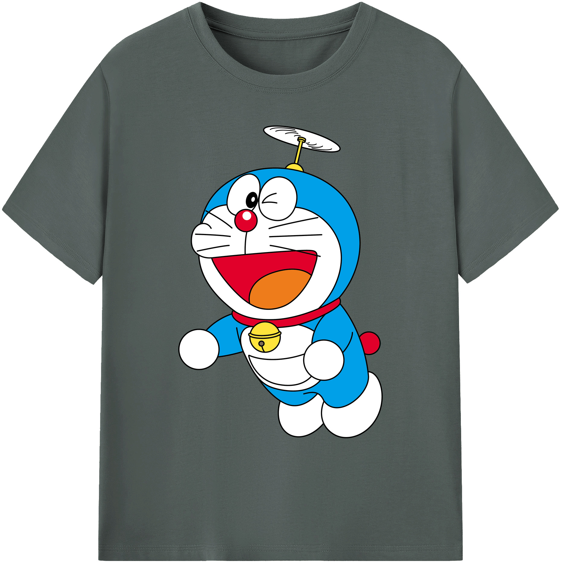 （画像用） ドラえもん Doraemon 綿100％ メンズ半袖Tシャツ｜肌触りやわらか＆通気性